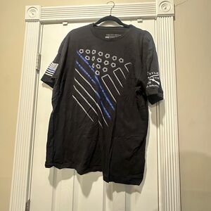 Blue Line Flag Grunt Style Shirt